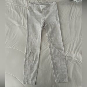 White / tan Outdoor Voices leggings